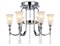Ambrella Потолочная люстра с хрусталем TR3243/6 CH/FR хром/белый матовый E14*6 max 40W D600*520 TR3243 - фото 99385